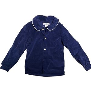 Cpc childrens wear girls velvet Peter Pan long sleeve top size 5